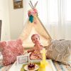 Kids Lace Teepee Tent with Canvas Bag - Image 4