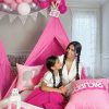 pink teepee sleepover tent