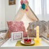 Kids Lace Teepee Tent with Canvas Bag - Image 2