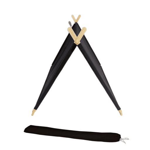 black a frame tent with canvas bag