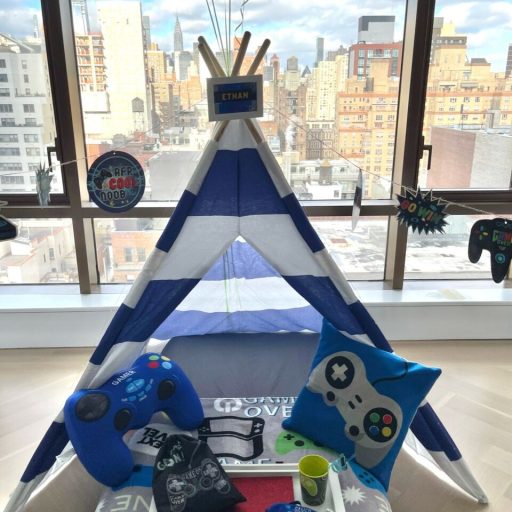 Game Time teepee 7 pc sleepover set