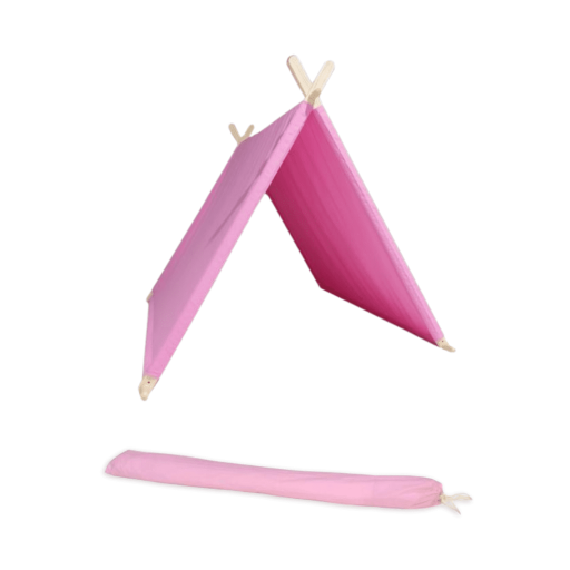pink a frame sleepover tent with canvas bag