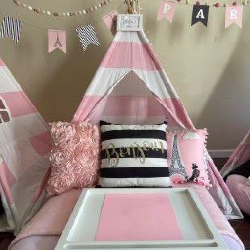 paris dreams teepee 7 pc set