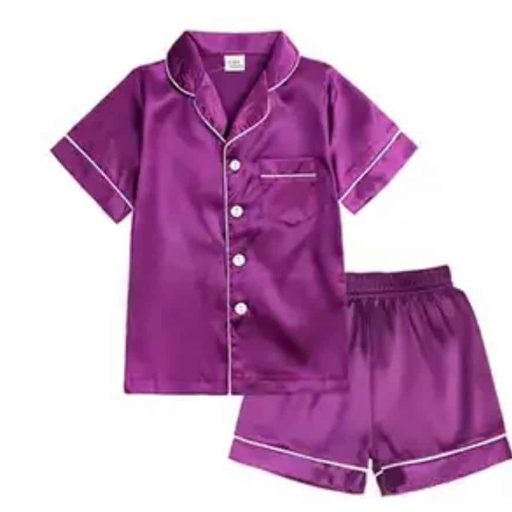 purple pajama shorts